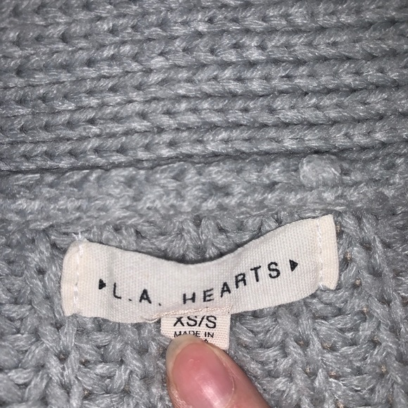 PACSUN LA HEARTS GREEN STRIPED SWEATER CARDIGAN - Picture 4 of 4